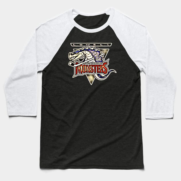 Lowell Lock Monsters Hockey Baseball T-Shirt by Kitta’s Shop